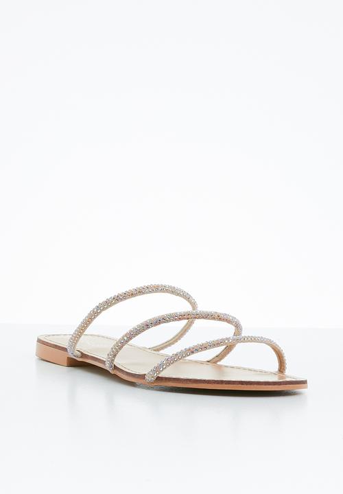 Superbalist - Dainty diamante sandal - beige