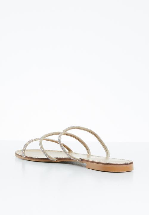 Superbalist - Dainty diamante sandal - beige