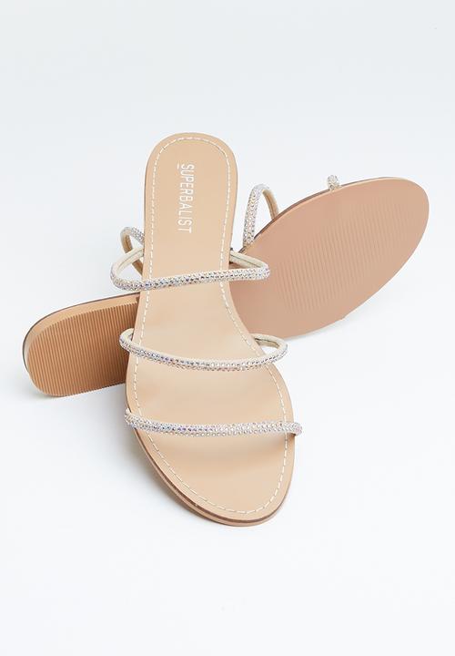 Superbalist - Dainty diamante sandal - beige