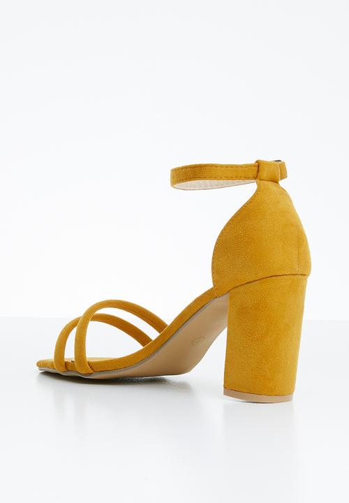 Superbalist - Ivy ankle strap heels - yellow