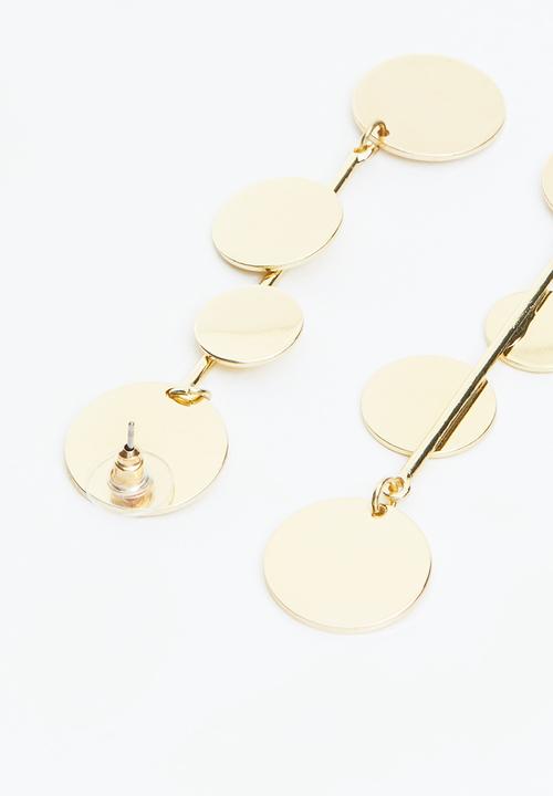 Superbalist - Multi disc earrings - gold
