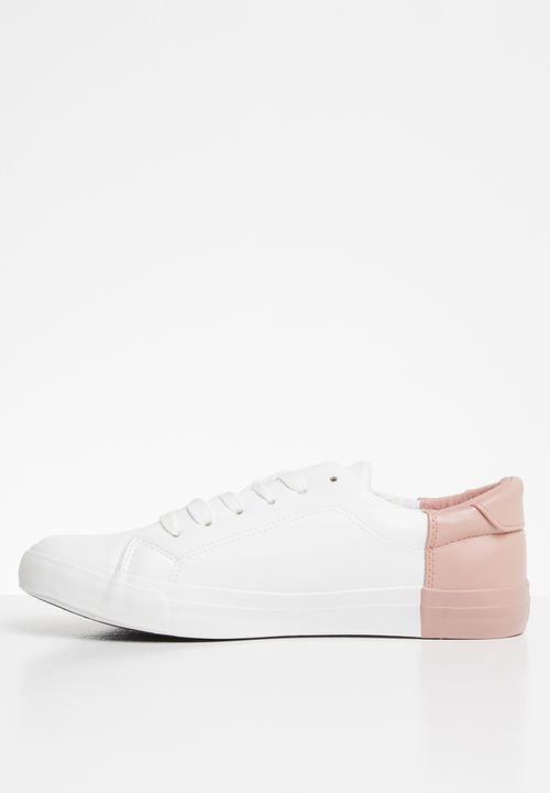 Miss Black - Miki sneakers - pale pink & white 