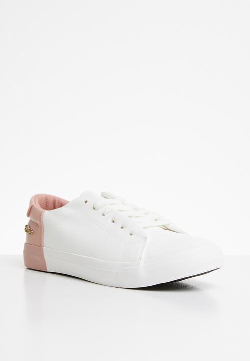 Miss Black - Miki sneakers - pale pink & white 