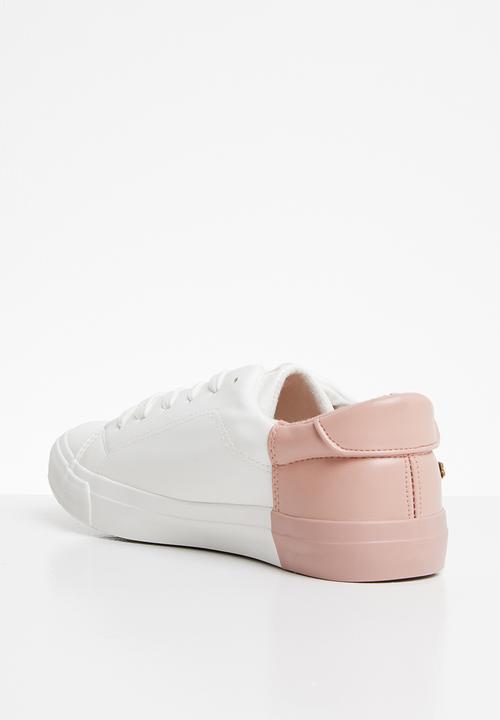 Miss Black - Miki sneakers - pale pink & white 