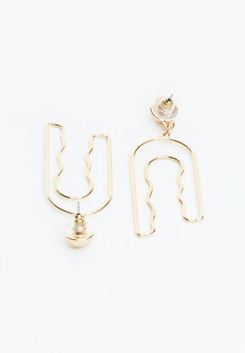 Superbalist - Georgia abstract earrings - gold