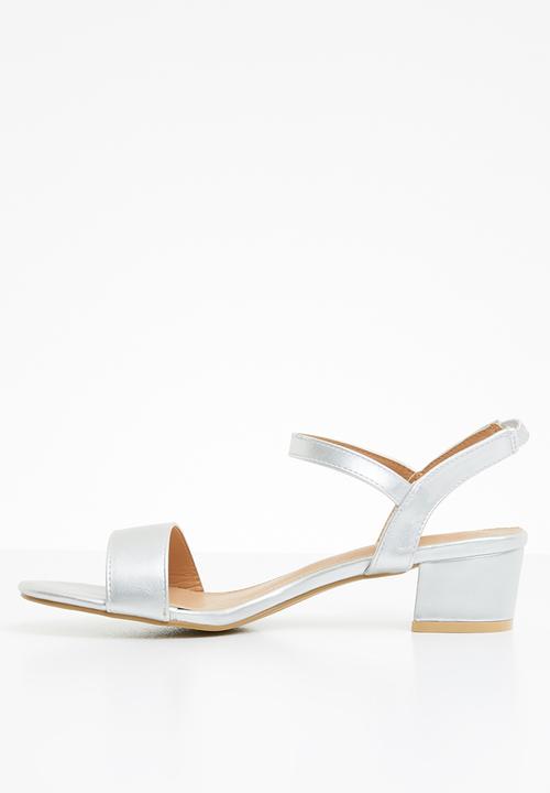 STYLE REPUBLIC - Strappy sandal heels - silver