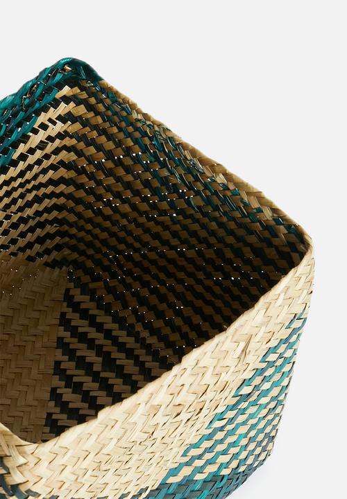 Sixth Floor - Delta storage basket set of 2 - green