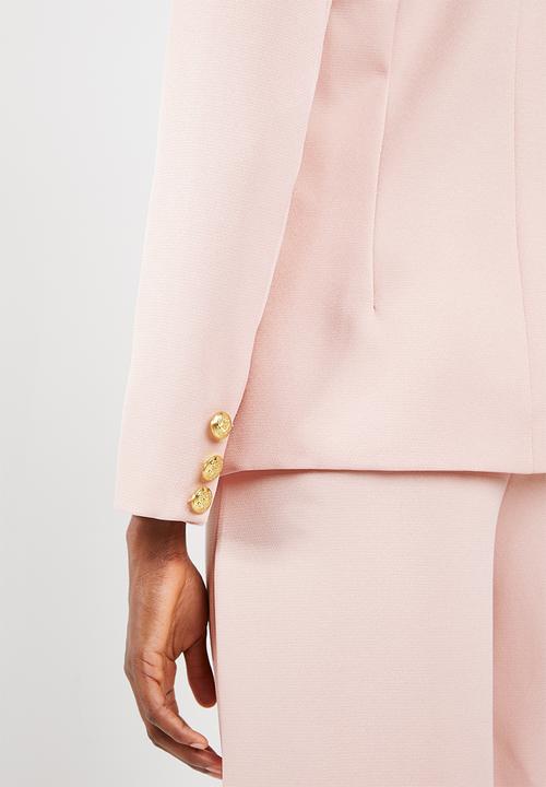 Missguided - Core military blazer - pink