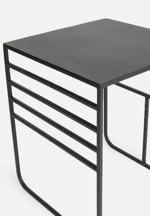 Sixth Floor - Grid nested table - black