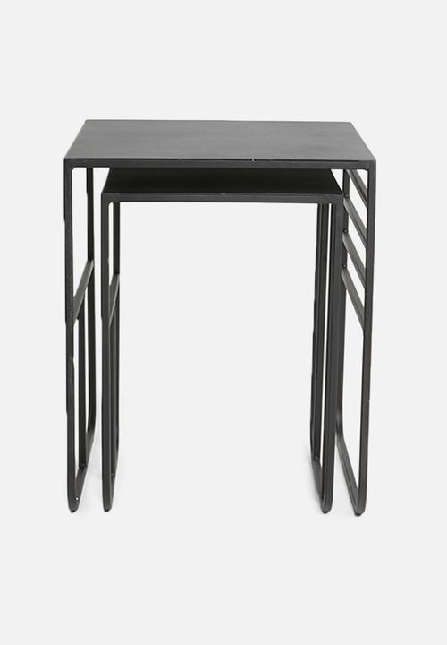 Sixth Floor - Grid nested table - black