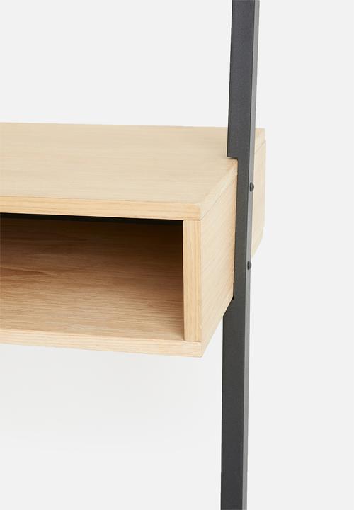 Emerging Creatives - Leaning wall shelf - black