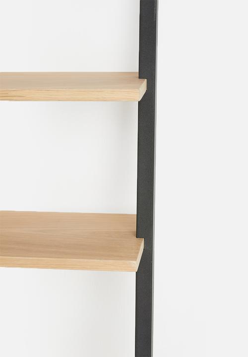 Emerging Creatives - Leaning wall shelf - black