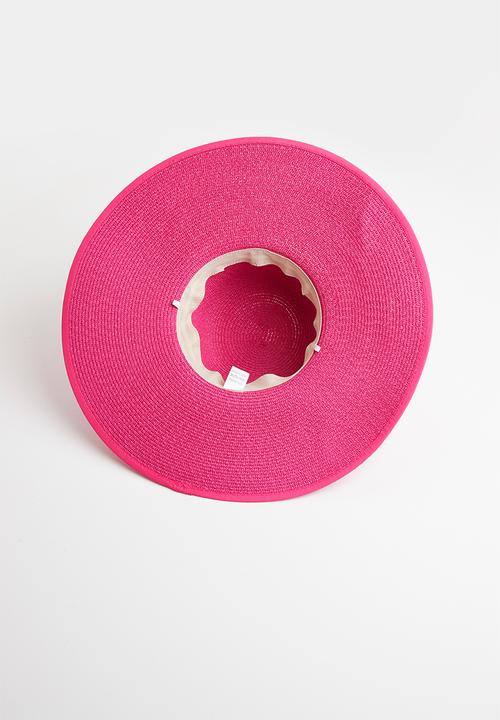 Joy Collectables - Weaved sombero hat - pink