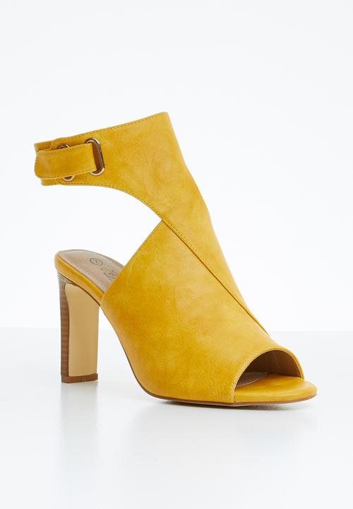 Miss Black - Lesedi heel - yellow 