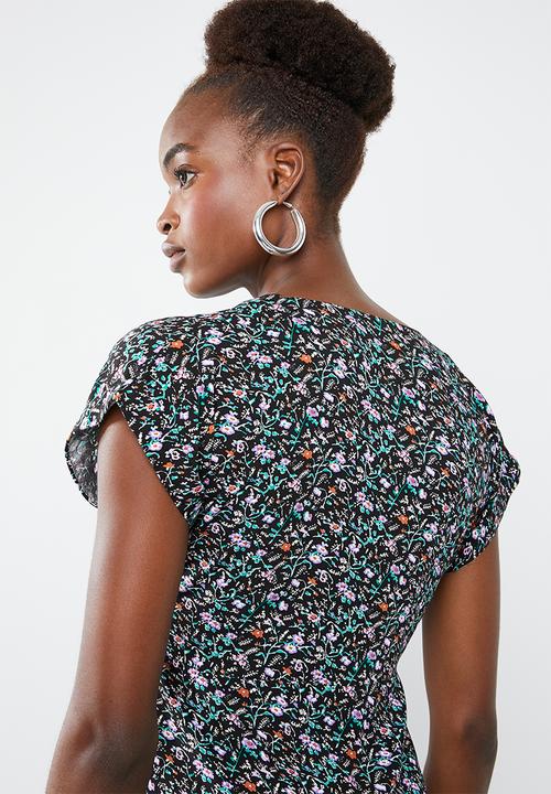 Superbalist - Button through midi dress - multi 