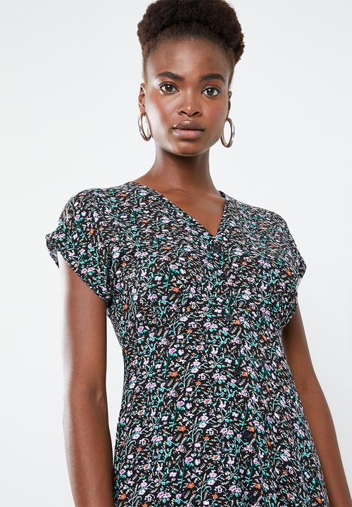 Superbalist - Button through midi dress - multi 