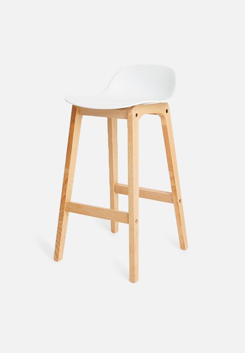 Sixth Floor - Jenson kitchen stool - white