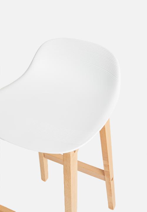 Sixth Floor - Jenson kitchen stool - white