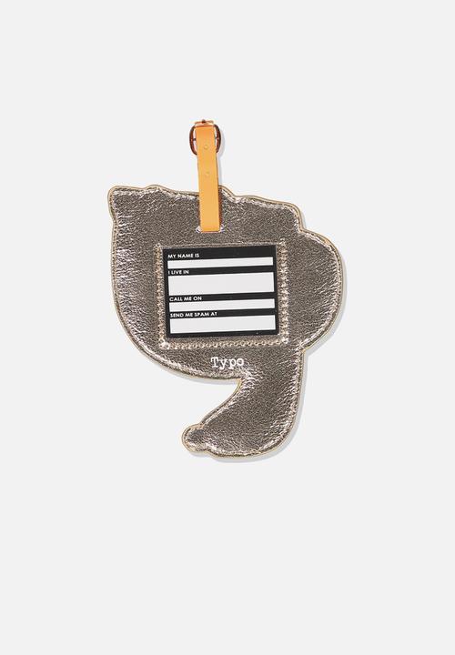 Typo - Shapeshifter luggage tag - orange