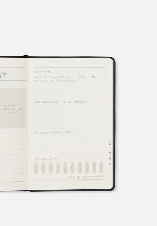 Typo - Premium activity journal - black