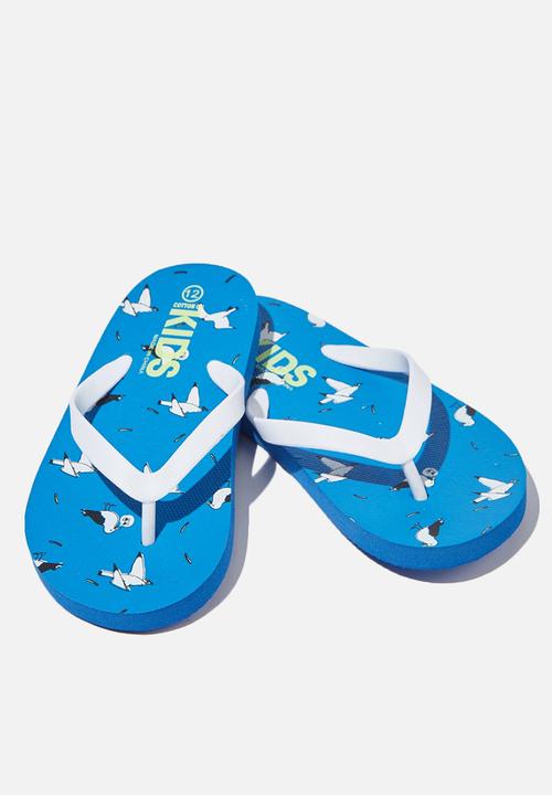 Cotton On - Printed flip flop - blue