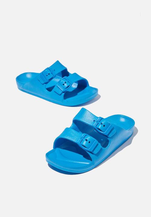 Cotton On - Twin strap slide - blue