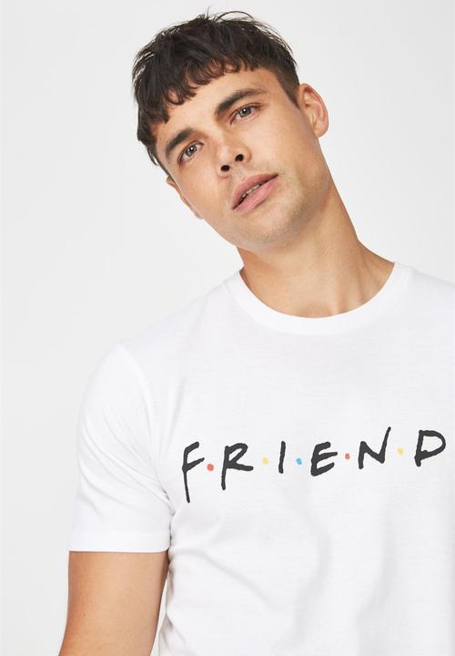 Cotton On - Friends logo tbar collaboration tee - white