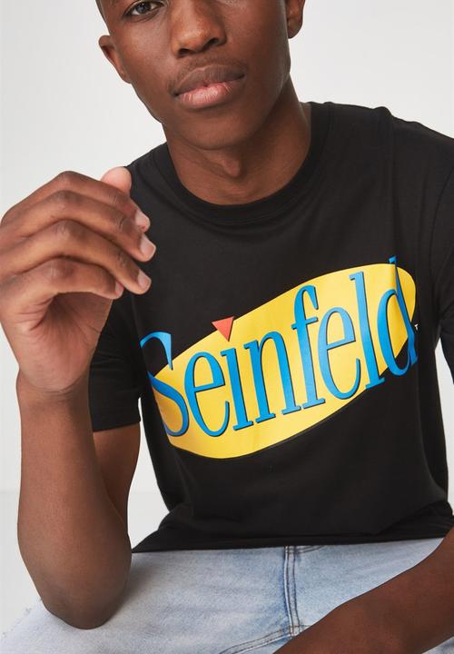 Cotton On - Seinfeld logo tbar collaboration tee - black