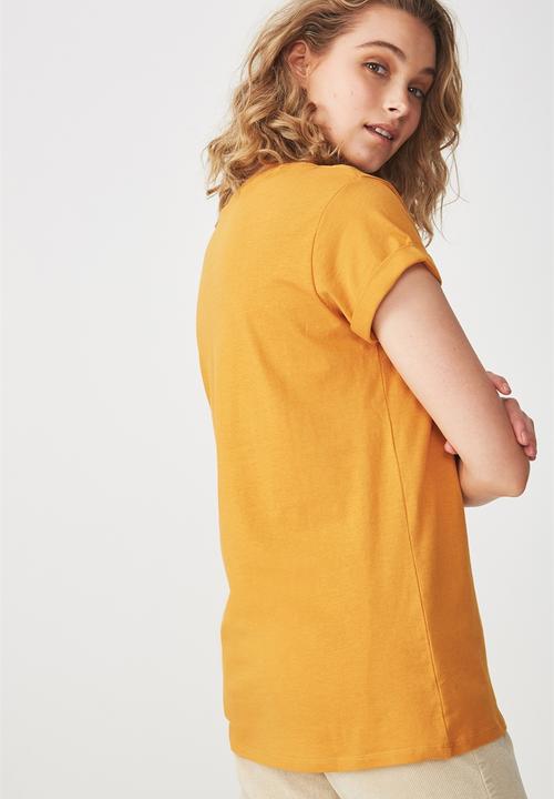 Cotton On - Tbar fox graphic tee - orange