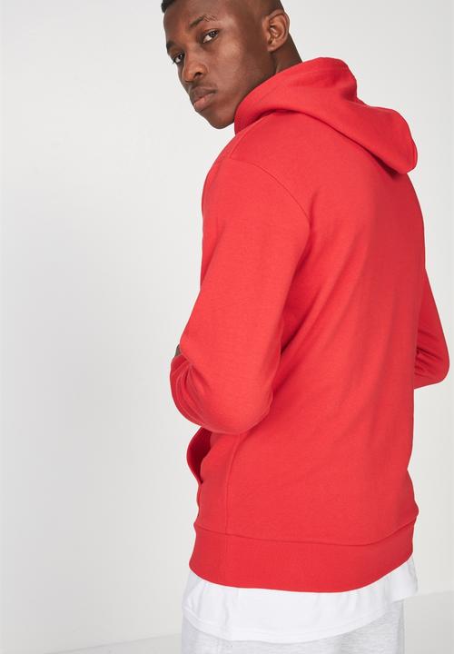 Cotton On - Co-op worldwide fleece pullover - red