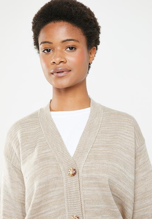 Superbalist - Slouchy pocket detail cardigan - beige