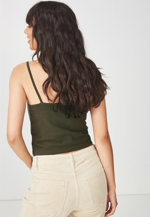 Cotton On - Fashion cropt top - khaki