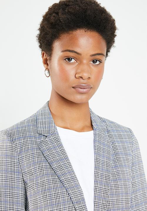 Superbalist - Check ruched sleeve jacket - multi