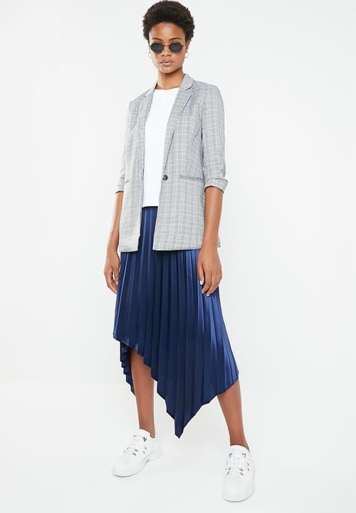 Superbalist - Check ruched sleeve jacket - multi