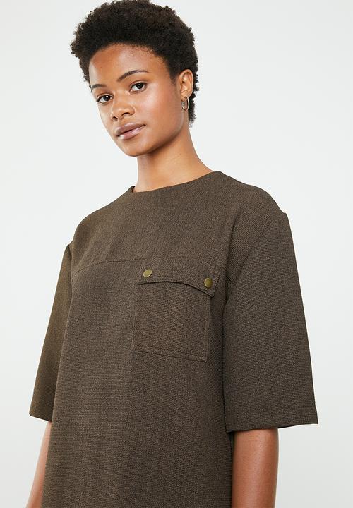Superbalist - Utility style dress - brown