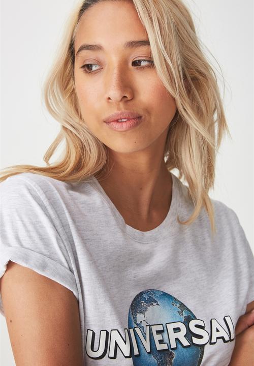 Cotton On - Tbar fox graphic tee - grey