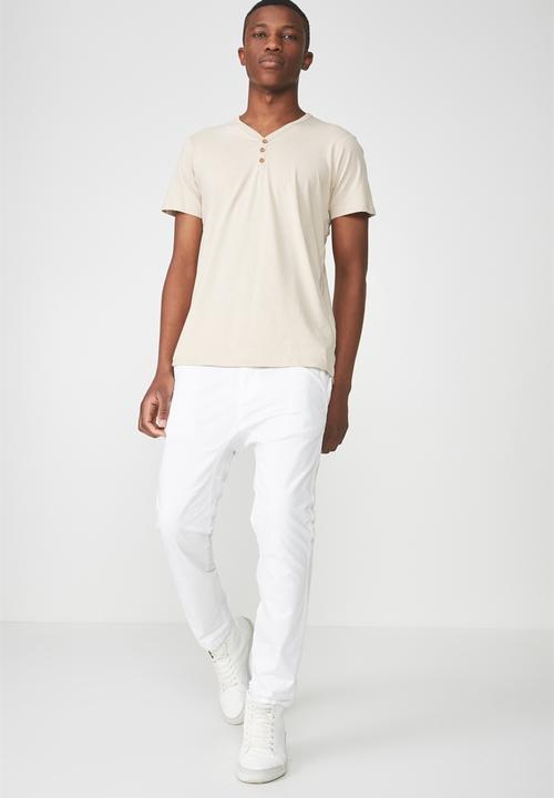 Cotton On - Essential henley - beige 