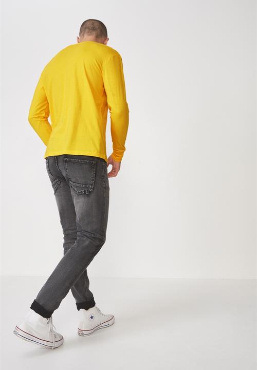 Cotton On - LA paradise tbar long sleeve tee - yellow