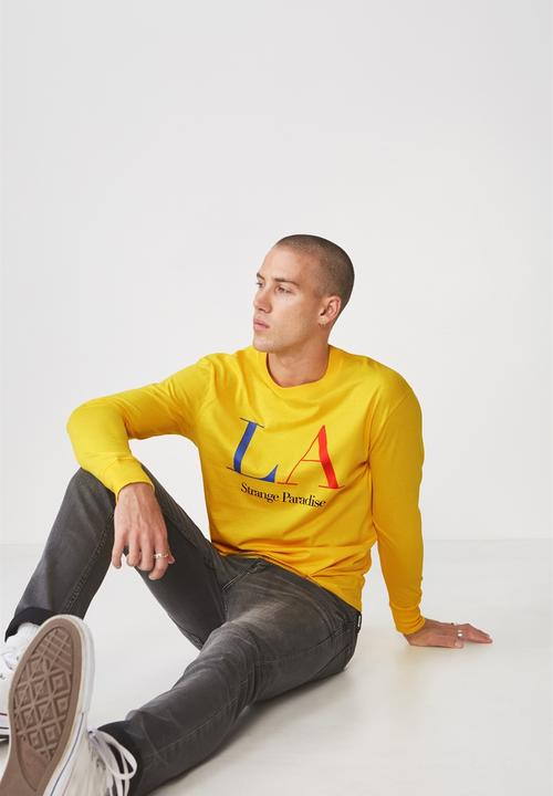 Cotton On - LA paradise tbar long sleeve tee - yellow