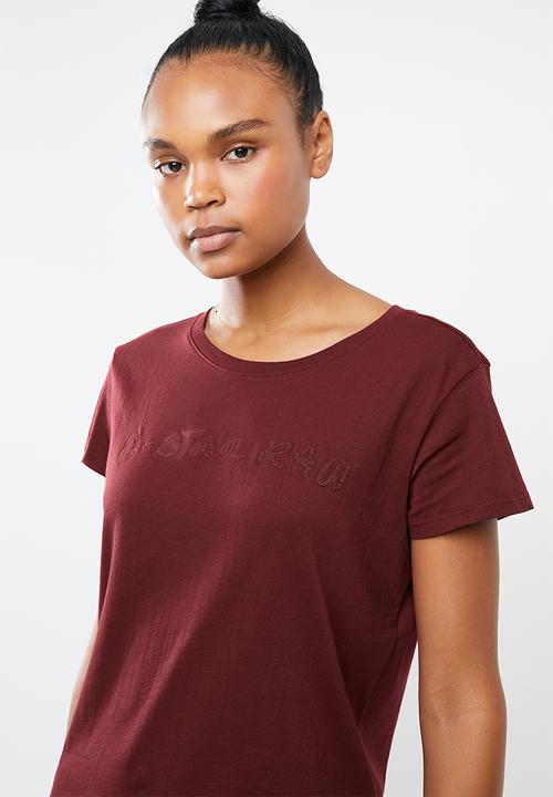 G-STAR - Graphic 59 r tee - burgundy