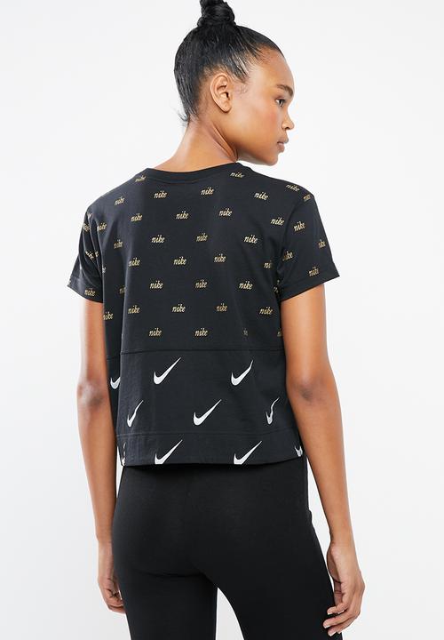 Nike - Nsw top short sleeve metallic - black