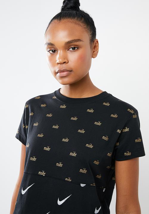 Nike - Nsw top short sleeve metallic - black