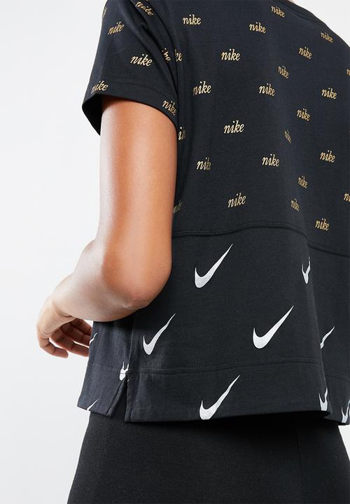 Nike - Nsw top short sleeve metallic - black