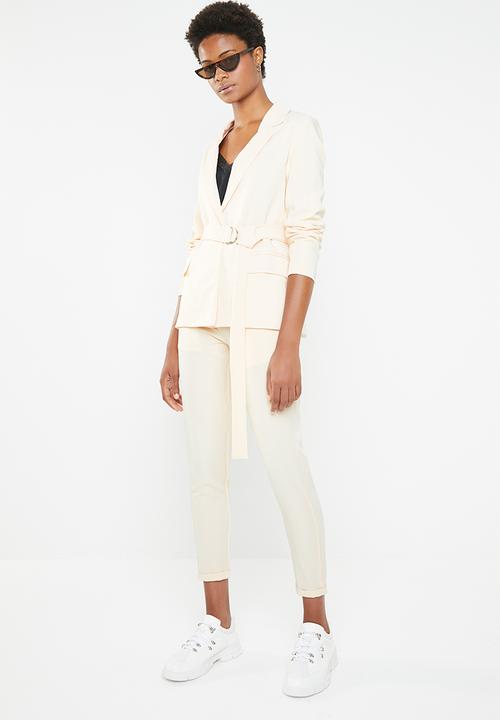 Superbalist - Belted blazer - cream
