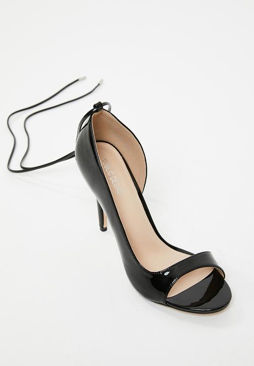 Public Desire - Bea lace up heel - black 