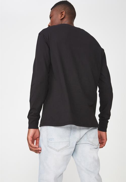 Cotton On - Sunset and blvd Tbar long - black