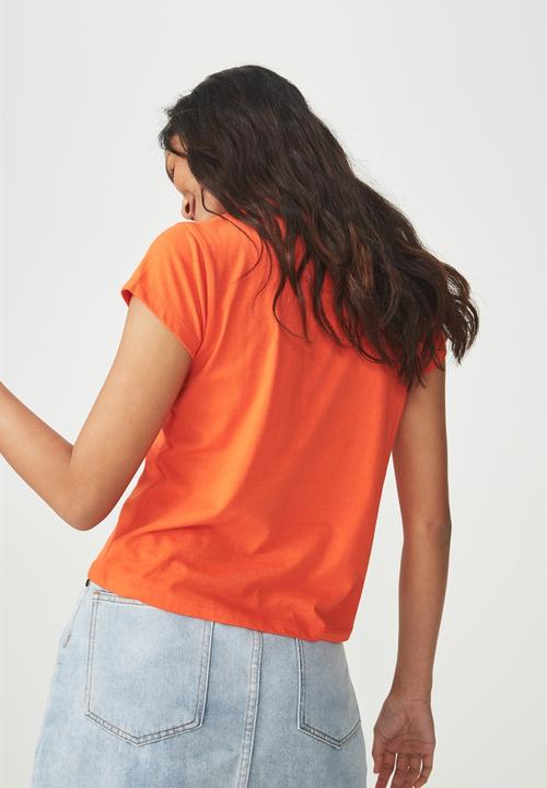 Cotton On - Tbar friends graphic tee - orange 