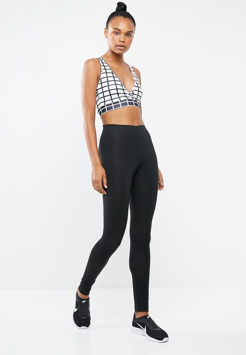Missguided - Grid wrap front co od training bra - white
