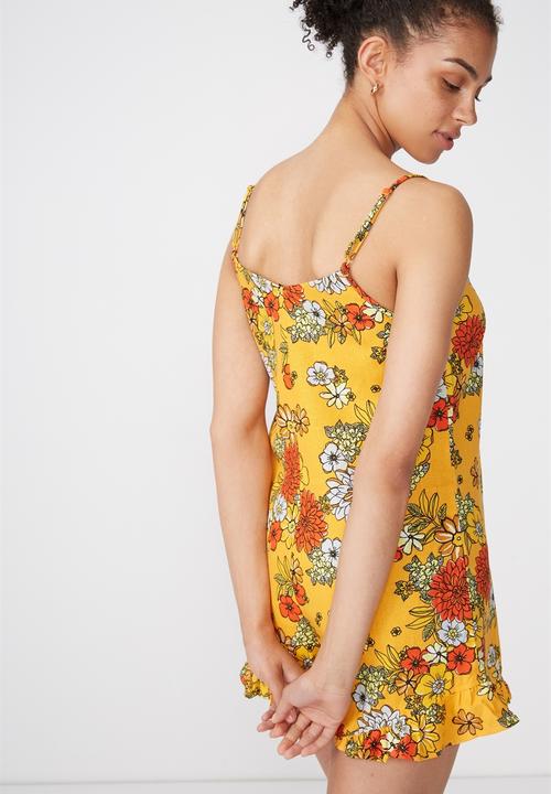 Cotton On - Woven lily strappy frill playsuit - multi 