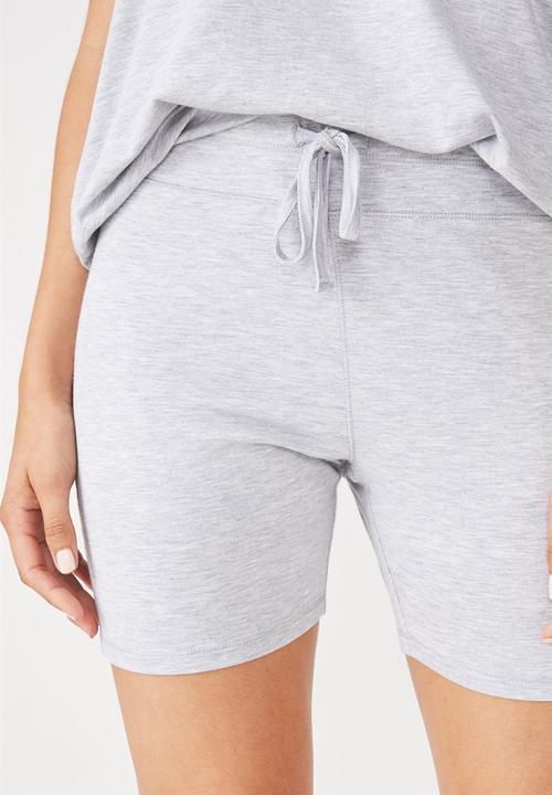 Cotton On - Sleep recovery bike short - grey 